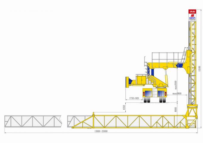 볼보 엔진은, 8x4 구동 장치형 원격 제어/택시 검사 장비를 다리를 놓습니다